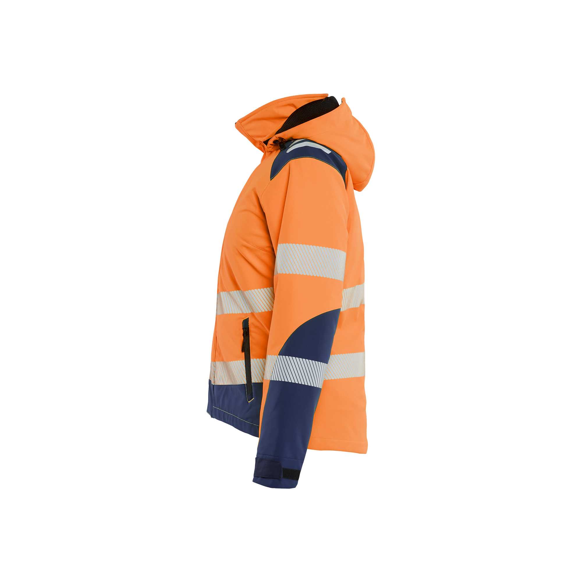 BLAKLADER 44012513 Women's Hi vis Lightweight lined Winter Softshell Jacket Hi Vis Reflective Softshell Work Jacket WOMEN - Waterproof